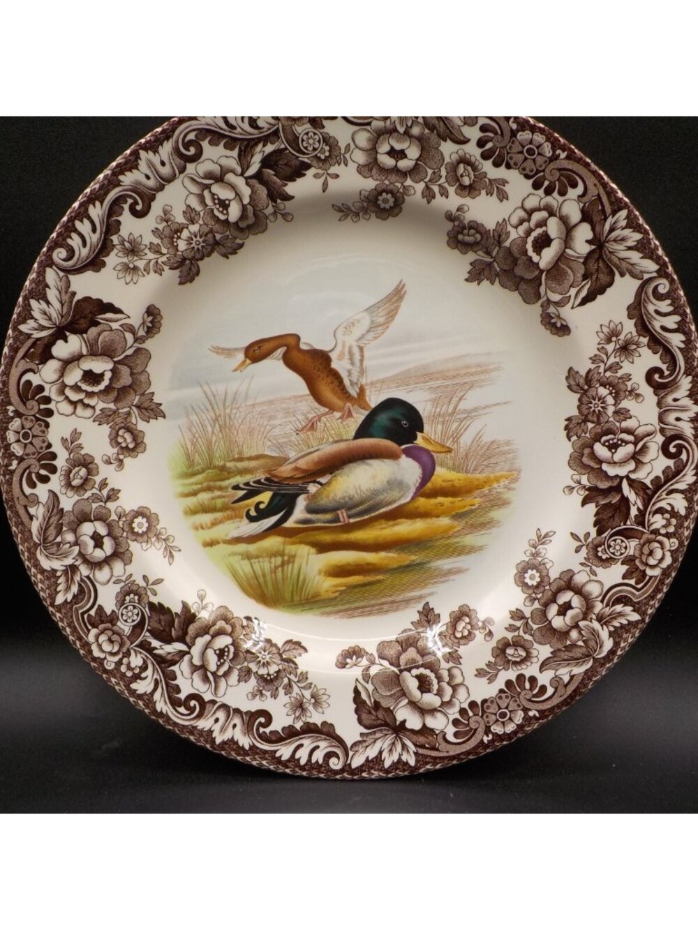 Spode Woodland Soup Bowl Mallard Ducks Decor 9 Inch #S3422